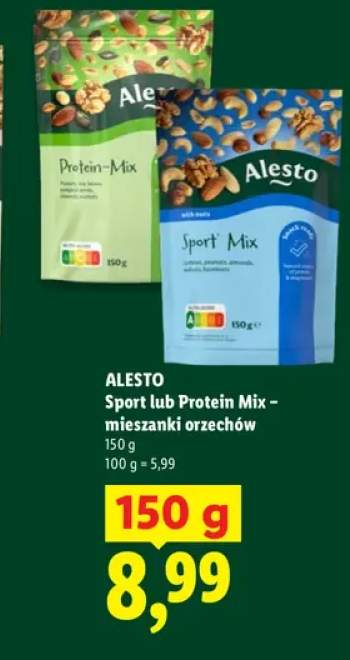 Mieszanka orzechów Protein Mix Alesto +1 wariant