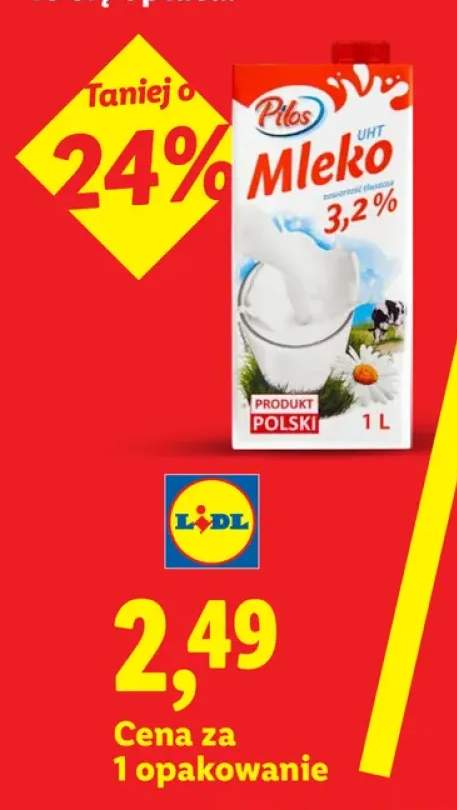 Mleko UHT 3,2% Pilos