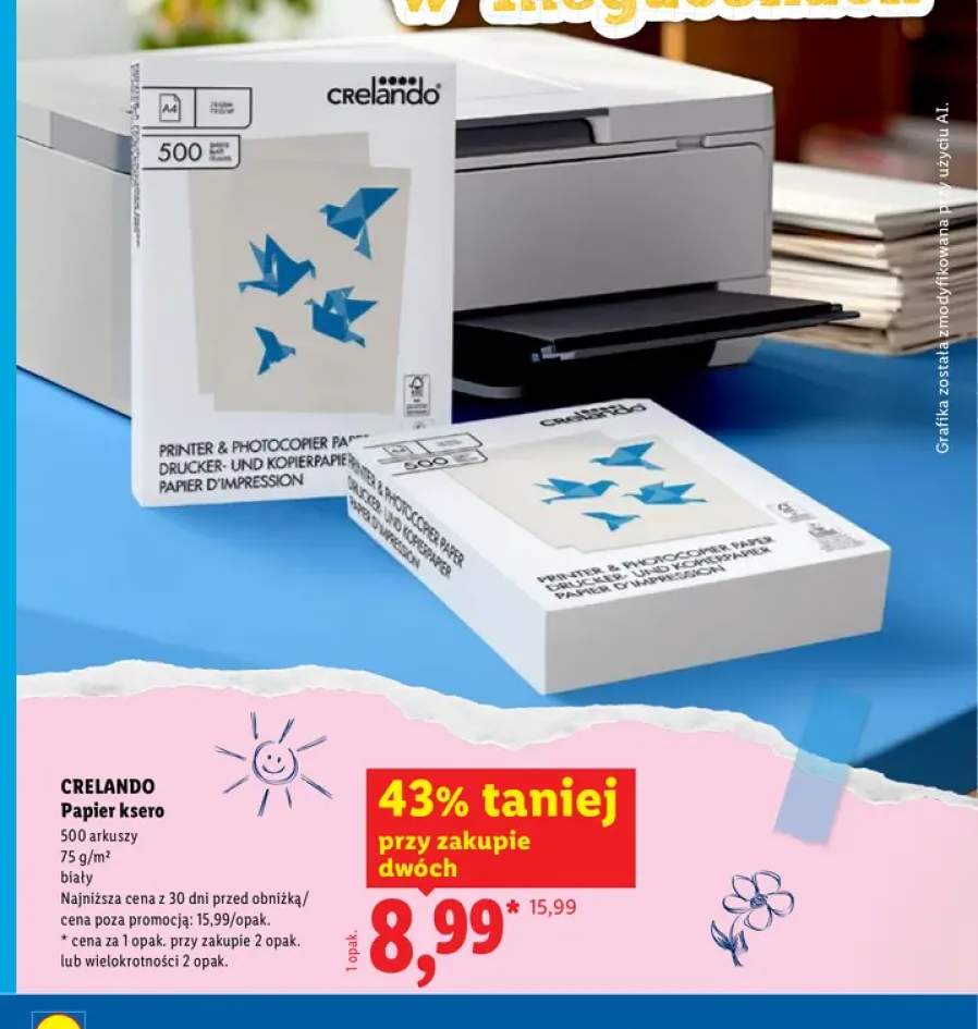 Papier ksero Crelando biały 500 arkuszy
