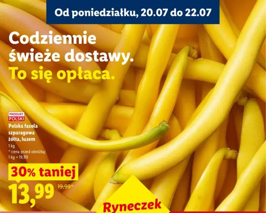Fasola szparagowa żółta luzem polska