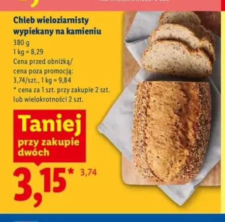Chleb wieloziarnisty wypiekany na kamieniu