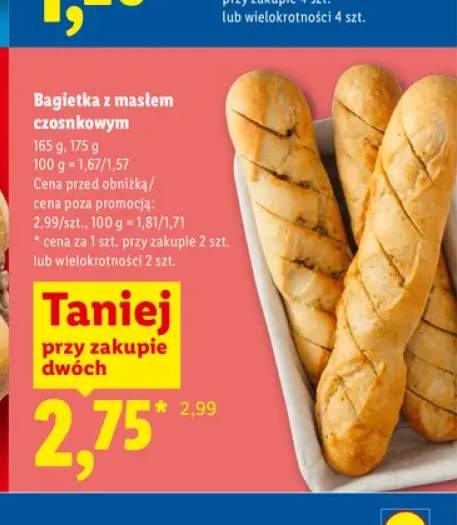 Bagietka z masłem czosnkowym