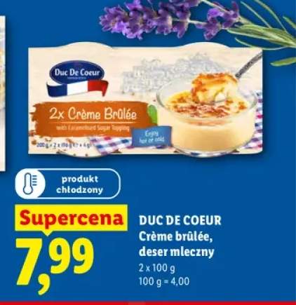Deser mleczny Crème brûlée Duc De Coeur
