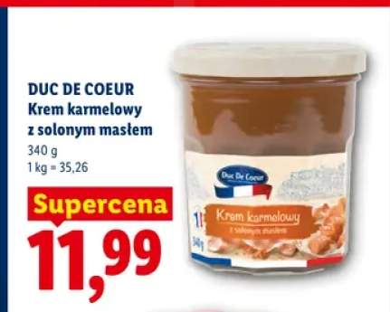 Krem karmelowy z solonym masłem Duc De Coeur