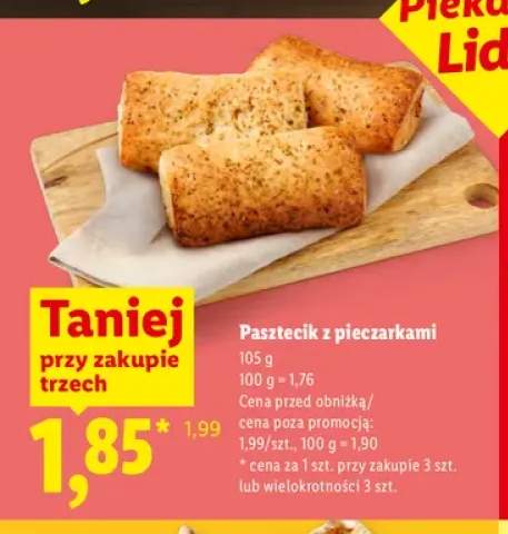 Pasztecik z pieczarkami Piekarnia Lidla