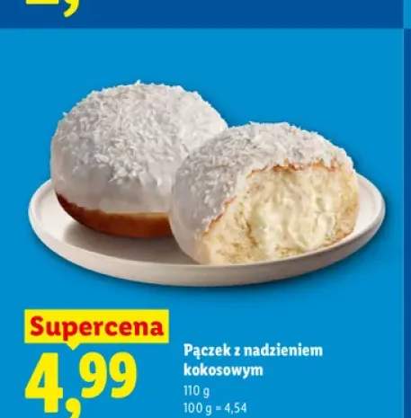 Pączek z nadzieniem kokosowym