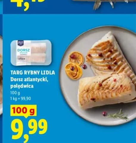 Dorsz atlantycki polędwica Targ Rybny Lidla
