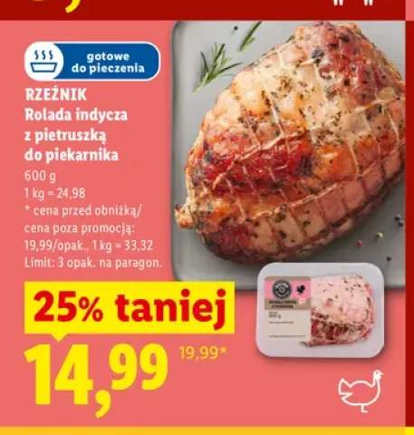 Rolada indycza z pietruszką do piekarnika Rzeźnik