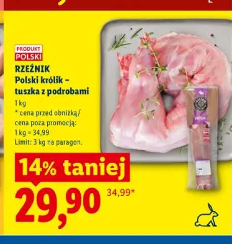 Tuszka z królika z podrobami Rzeźnik