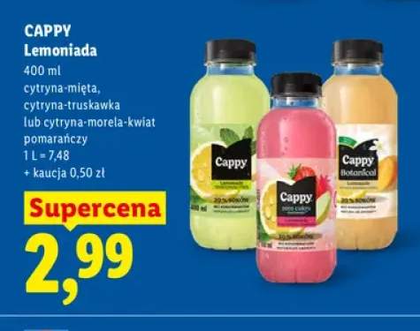 Lemoniada Cappy cytryna-mięta +2 warianty