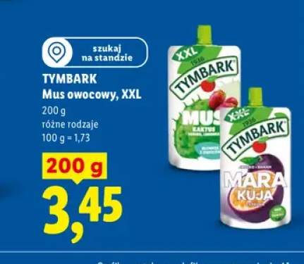 Mus owocowy Tymbark XXL Kaktus