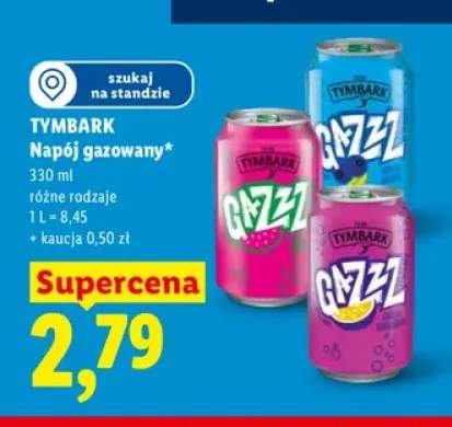 Napój gazowany Tymbark Gazzz arbuz +2 warianty