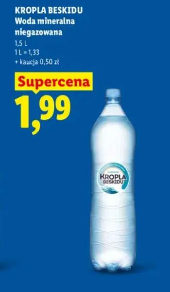 Woda mineralna Kropla Beskidu niegazowana