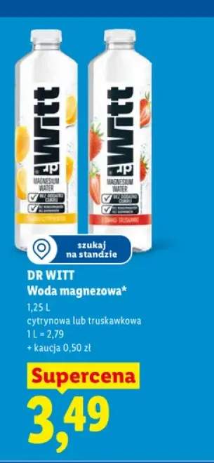 Woda magnezowa Dr Witt cytrynowa +1 wariant