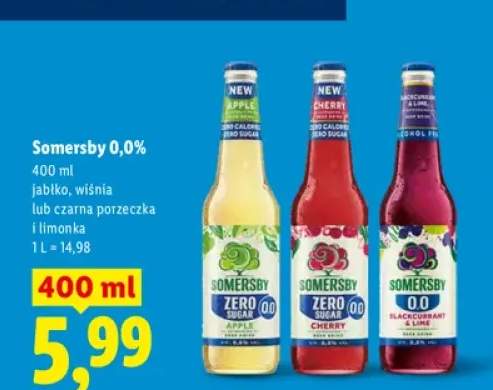 Piwo bezalkoholowe Somersby jabłko +1 wariant