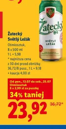 Piwo Žatecký Světlý Ležák 8-pak