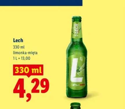 Piwo Lech limonka-mięta