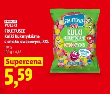 Kulki kukurydziane o smaku owocowym Fruitusie XXL