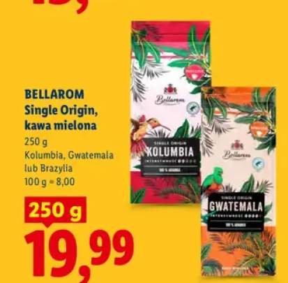 Kawa mielona Bellarom Single Origin Kolumbia +2 warianty