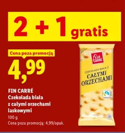 Czekolada biała z całymi orzechami laskowymi Fin Carré