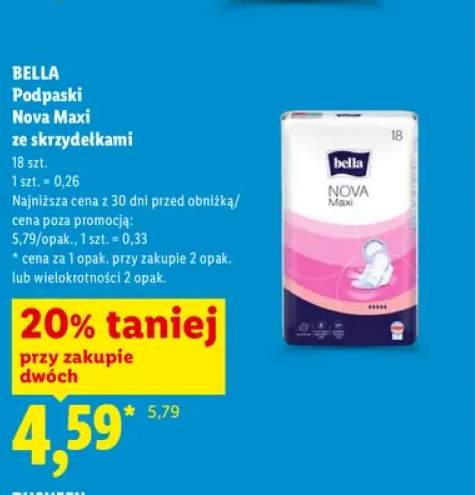 Podpaski Bella Nova Maxi ze skrzydełkami