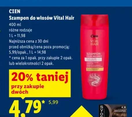 Szampon do włosów Cien Vital Hair