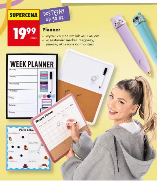 planer tygodniowy