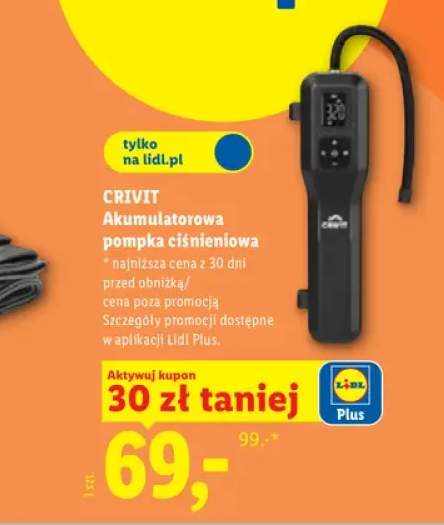 Akumulatorowa pompka ciśnieniowa CRIVIT