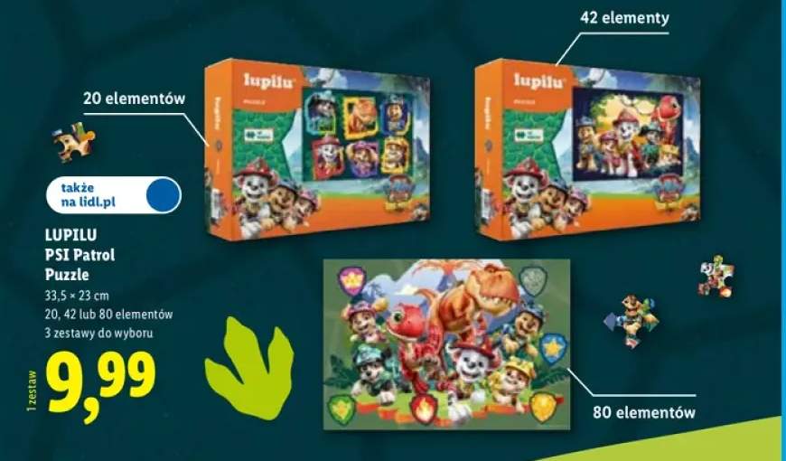 Puzzle LUPILU PSI Patrol 20 elementów +2 warianty