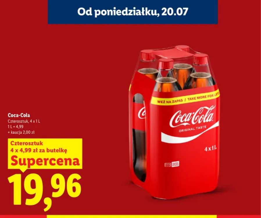 Napój gazowany Coca-Cola 4-pak