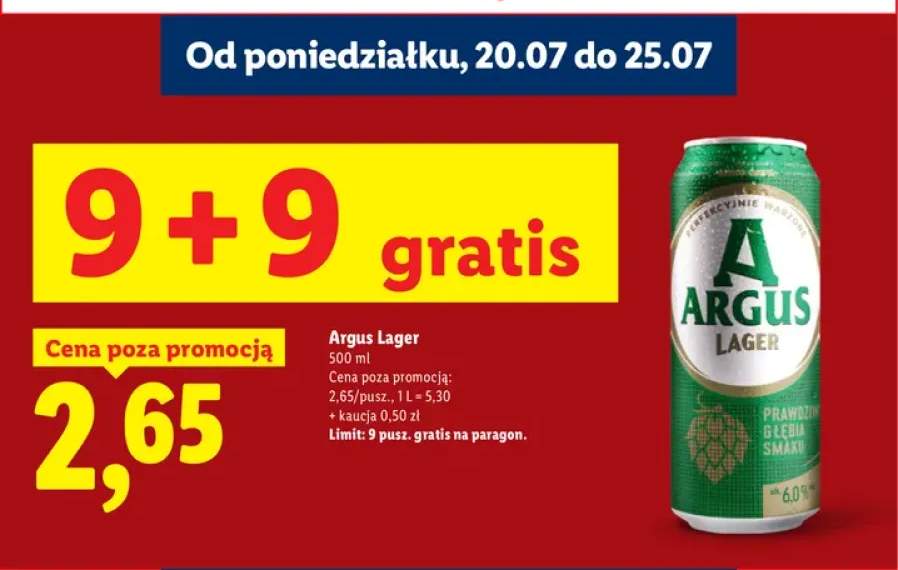 Piwo Argus Lager