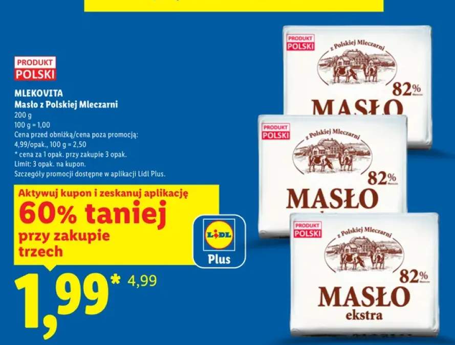 Masło z Polskiej Mleczarni Mlekovita