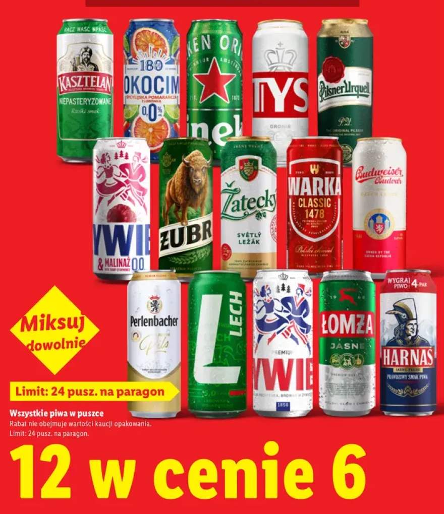 Piwa w puszce +13 wariantów