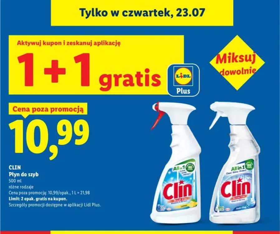 Płyn do szyb Clin All in 1 Anti-Fog