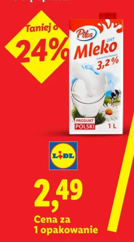 Mleko UHT 3,2% Pilos