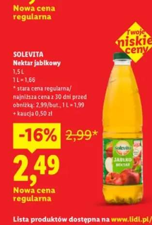 Nektar jabłkowy Solevita