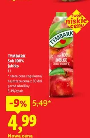 Sok 100% jabłko Tymbark
