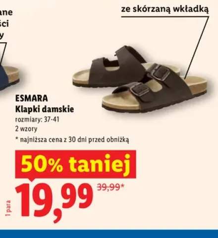 Klapki damskie ESMARA