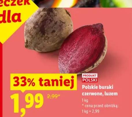 Buraki czerwone polskie luzem
