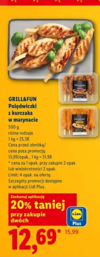 Polędwiczki z kurczaka w marynacie Grill&Fun