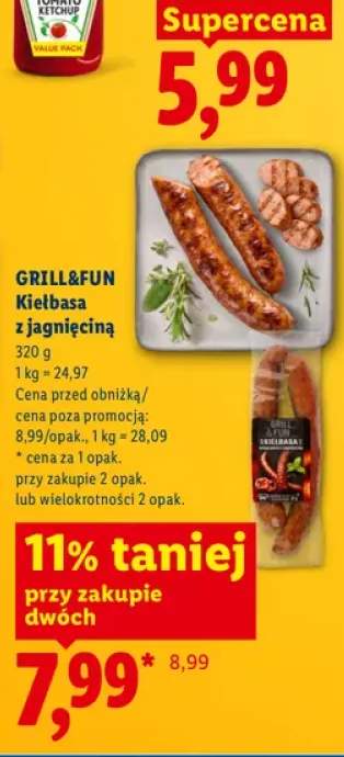 Kiełbasa z jagnięciną Grill&Fun