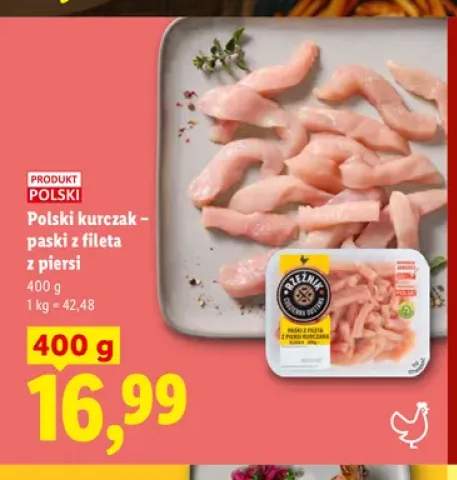 Polski kurczak - paski z fileta z piersi Rzeźnik