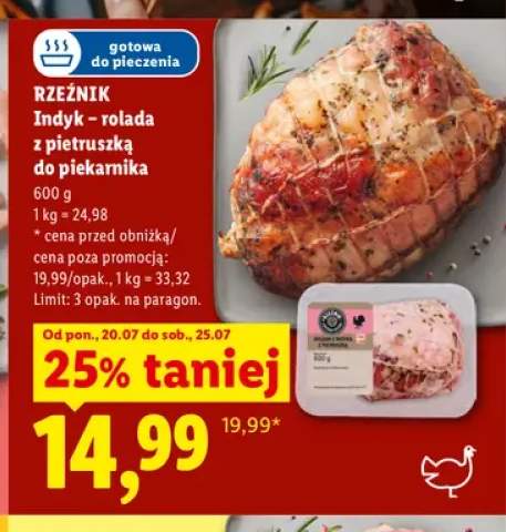 Indyk - rolada z pietruszką do piekarnika Rzeźnik