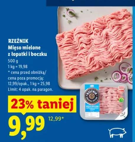Mięso mielone z łopatki i boczku Rzeźnik