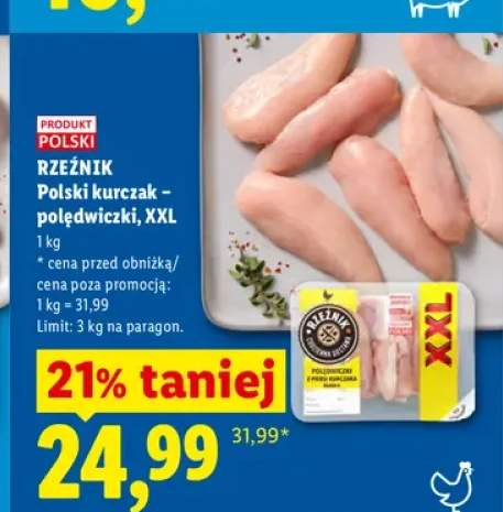 Polski kurczak polędwiczki XXL Rzeźnik