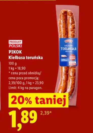 Kiełbasa toruńska Pikok