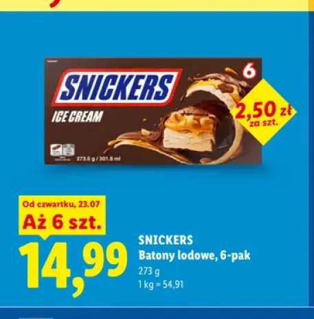 Batony lodowe Snickers