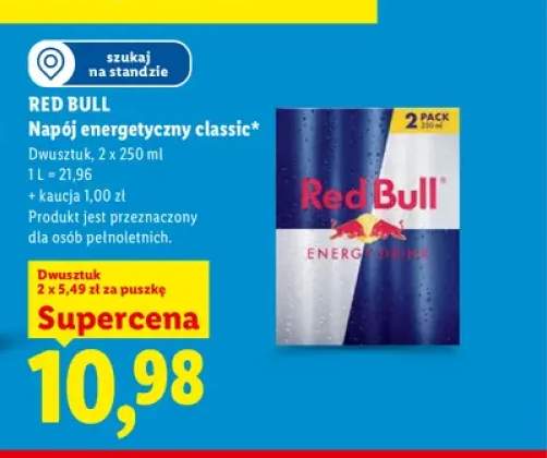 Napój energetyczny classic Red Bull 2-pak