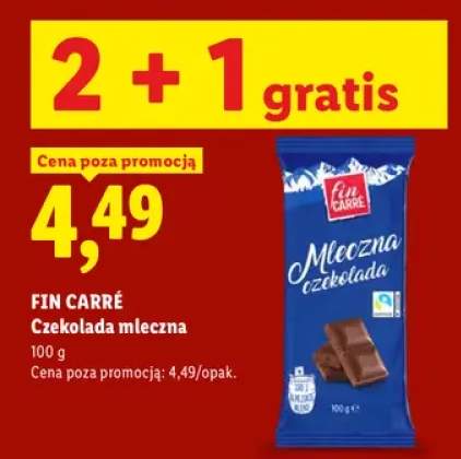 Czekolada mleczna Fin Carré