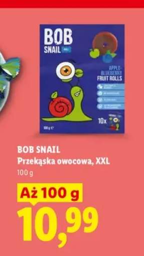 Przekąska owocowa Bob Snail XXL